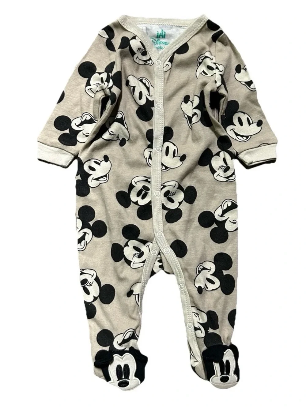 Baby Boy Footie Pajamas Animals Mickey Striped Dinosaurs Size 3 Months